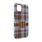 Two Color Plaid iPhone 14 Tough Case - Angle