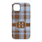 Two Color Plaid iPhone 14 Tough Case - Back