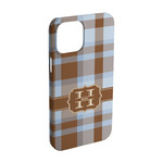 Two Color Plaid iPhone Case - Plastic - iPhone 15 (Personalized)