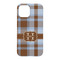 Two Color Plaid iPhone 15 Case - Back