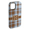 Two Color Plaid iPhone 15 Plus Tough Case - Angle