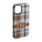 Two Color Plaid iPhone 15 Pro Tough Case - Angle