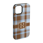 Two Color Plaid iPhone Case - Rubber Lined - iPhone 15 (Personalized)