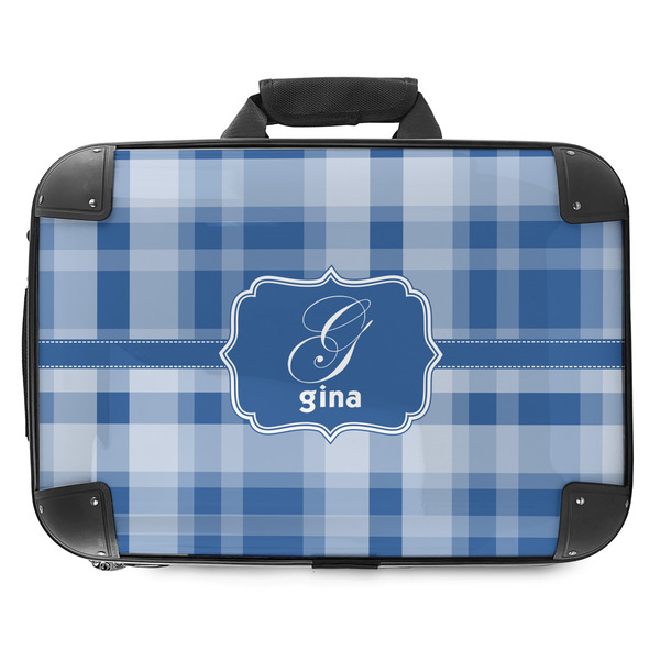 Custom Plaid Hard Shell Briefcase - 18" (Personalized)