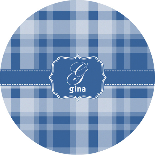 Custom Plaid Multipurpose Round Labels - 2" (Personalized)