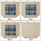 Plaid 3 Reusable Cotton Grocery Bags - Front & Back View