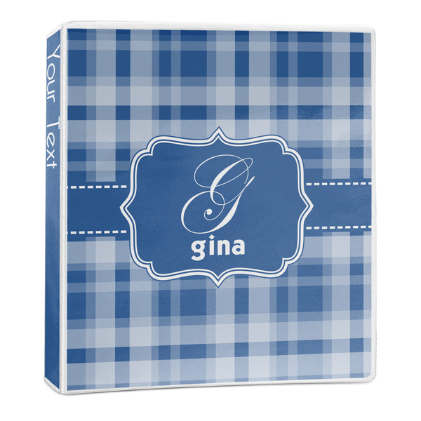 Custom Plaid 3-Ring Binder - 1 inch (Personalized)