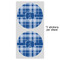 Plaid 5" Multipurpose Round Label - Sheet