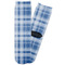 Plaid Adult Crew Socks - Single Pair - Front and Back