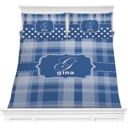 Plaid Comforter Set - Full / Queen (Personalized)