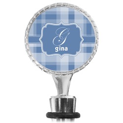 Plaid Wine Bottle Stopper (Personalized)