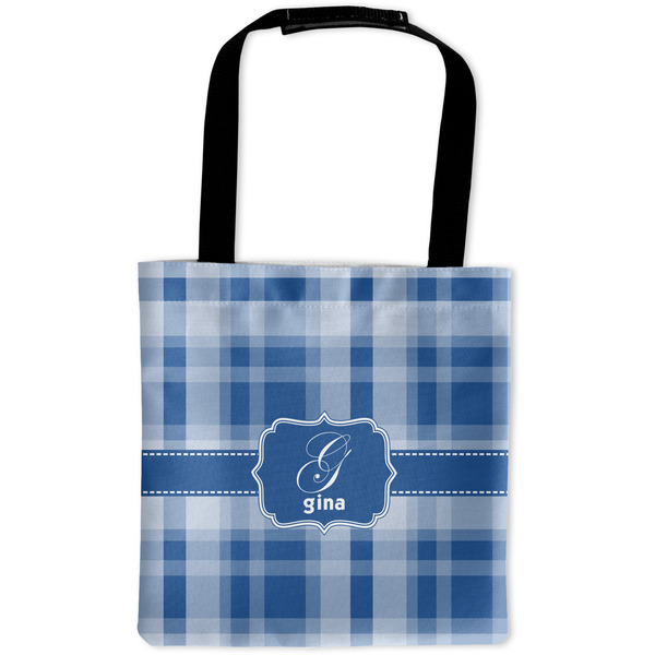 Custom Plaid Auto Back Seat Organizer Bag (Personalized)