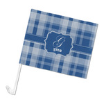 Plaid Car Flag - Large (Personalized)