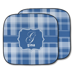 Plaid Car Sun Shade - Two Piece (Personalized)