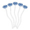 Plaid Clear Plastic 7" Stir Stick - Oval - Fan