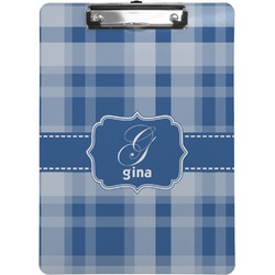 Plaid Clipboard (Letter Size) (Personalized)