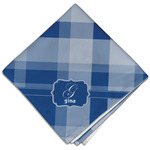 Plaid Cloth Dinner Napkin - Single w/ Name and Initial