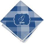 Plaid Cloth Napkin w/ Name and Initial