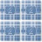 Plaid Coaster Rubber Back - Apvl