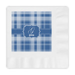 Plaid Embossed Decorative Napkins (Personalized)