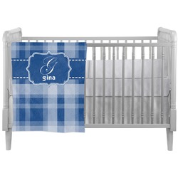 Plaid Crib Comforter / Quilt (Personalized)