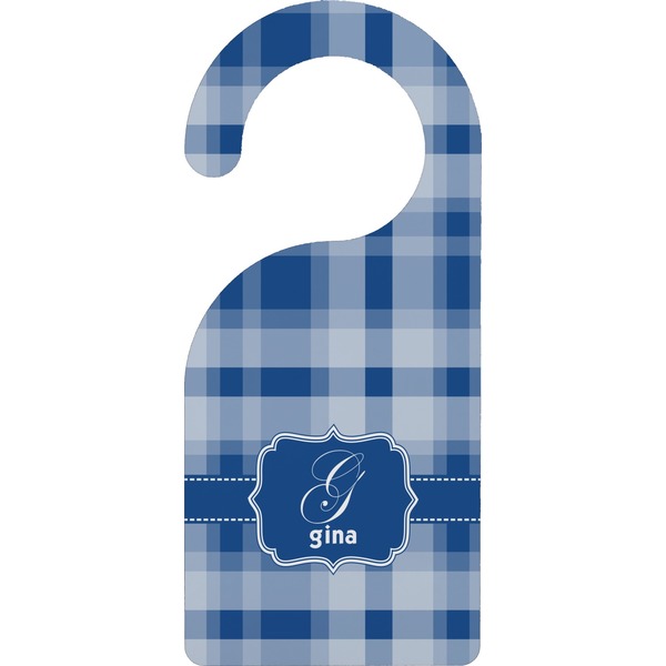 Custom Plaid Door Hanger (Personalized)