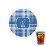 Plaid Printed Drink Topper - 1.5" (Personalized)