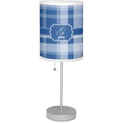 Plaid 7" Drum Lamp with Shade (Personalized)