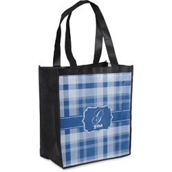 Plaid Grocery Bag (Personalized)