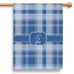 Plaid 28" House Flag (Personalized)