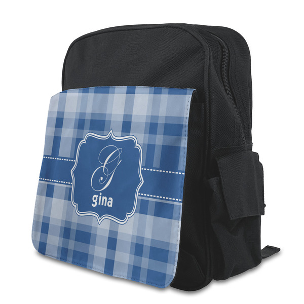 Custom Plaid Preschool Backpack (Personalized)