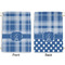 Plaid Large Laundry Bag - Front & Back View