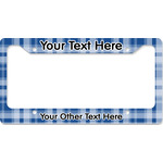 Plaid License Plate Frame - Style B (Personalized)