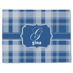 Plaid Single-Sided Linen Placemat - Single w/ Name and Initial