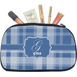 Plaid Makeup / Cosmetic Bag - Medium (Personalized)