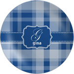 Plaid Melamine Plate (Personalized)