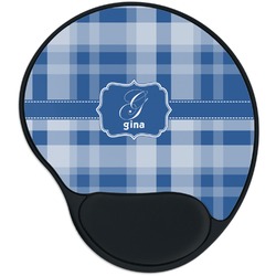 Plaid Mouse Pad with Wrist Support