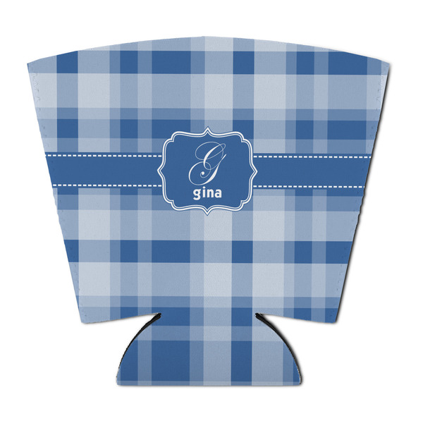 Custom Plaid Party Cup Sleeve - with Bottom (Personalized)