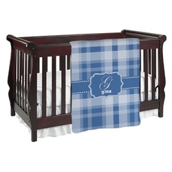 Plaid Baby Blanket (Single Sided) (Personalized)