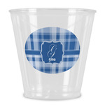 Plaid Plastic Shot Glass (Personalized)