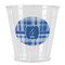 Plaid Plastic Shot Glasses - Front/Main