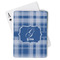 Plaid Playing Cards - Front View