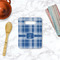 Plaid Rectangle Trivet with Handle - LIFESTYLE