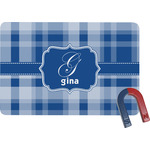 Plaid Rectangular Fridge Magnet (Personalized)