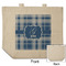 Plaid Reusable Cotton Grocery Bag - Front & Back View