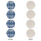 Plaid Round Linen Placemats - APPROVAL Set of 4 (single sided)