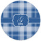 Plaid Round Mousepad - APPROVAL