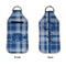 Plaid Sanitizer Holder Keychain - Large APPROVAL (Flat)