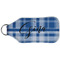 Plaid Sanitizer Holder Keychain - Large (Back)