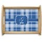 Plaid Serving Tray Wood Large - Main